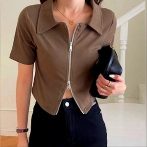 Preston and York 100 percent Silk Zip Up Jacket